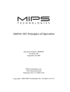 MIPS TECHNOLOGIES trademark