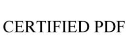 CERTIFIED PDF trademark