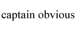 CAPTAIN OBVIOUS trademark