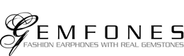 GEMFONES FASHION EARPHONES WITH REAL GEMSTONES trademark