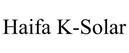 HAIFA K-SOLAR trademark
