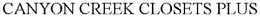 CANYON CREEK CLOSETS PLUS trademark