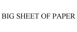 BIG SHEET OF PAPER trademark