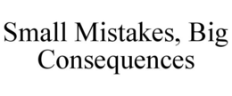 SMALL MISTAKES, BIG CONSEQUENCES trademark