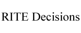 RITE DECISIONS trademark
