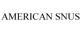 AMERICAN SNUS trademark