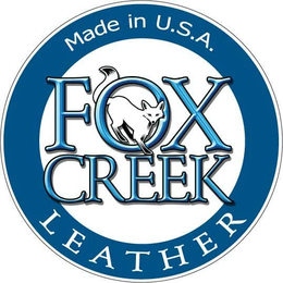 MADE IN U.S.A. FOX CREEK LEATHER trademark
