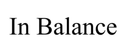IN BALANCE trademark