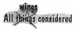 ALL THINGS CONSIDERED WINGS trademark