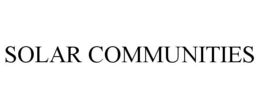 SOLAR COMMUNITIES trademark