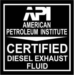 API AMERICAN PETROLEUM INSTITUTE CERTIFIED DIESEL EXHAUST FLUID trademark