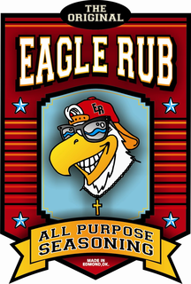 THE ORIGINAL EAGLE RUB ALL PURPOSE SEASONING MADE IN EDMOND, OK. trademark