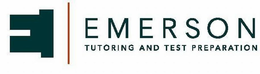 E EMERSON TUTORING AND TEST PREPARATION trademark