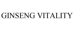 GINSENG VITALITY trademark