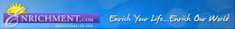 ENRICHMENT.COM ENRICH YOUR LIFE... ENRICH OUR WORLD ENVISIONED IN 1990 trademark