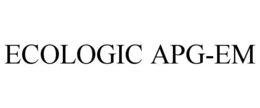 ECOLOGIC APG-EM trademark
