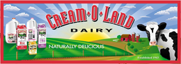 CREAM-O-LAND DAIRY NATURALLY DELICIOUS ESTABLISHED 1945 trademark