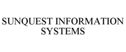 SUNQUEST INFORMATION SYSTEMS trademark