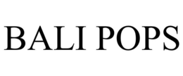 BALI POPS trademark