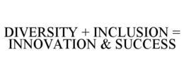 DIVERSITY + INCLUSION = INNOVATION & SUCCESS trademark