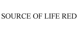 SOURCE OF LIFE RED trademark