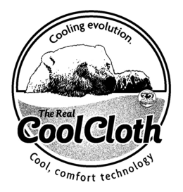 THE REAL COOLCLOTH COOLING EVOLUTION. COOL, COMFORT TECHNOLOGY 32 DEGREES trademark