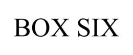 BOX SIX trademark