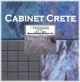 CABINET CRETE THE ULTIMATE IN CABINET REFACING A PRODUCT OF SOMETHING BETTER CO. WWW.CABINET CRETE.COM trademark