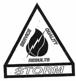 SERVICE QUALITY RESULTS STORM trademark