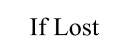 IF LOST trademark