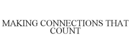 MAKING CONNECTIONS THAT COUNT trademark