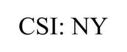 CSI: NY trademark