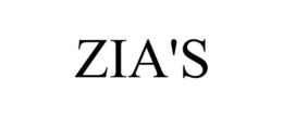 ZIA'S trademark