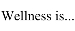 WELLNESS IS... trademark