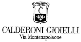 C CALDERONI GIOIELLI VIA MONTENAPOLEONE trademark