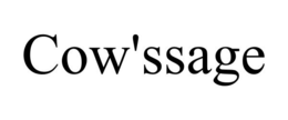 COW'SSAGE trademark