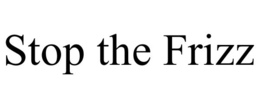 STOP THE FRIZZ trademark