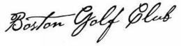 BOSTON GOLF CLUB trademark