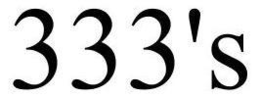 333'S trademark