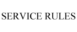 SERVICE RULES trademark