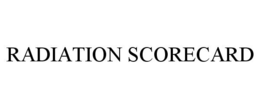 RADIATION SCORECARD trademark