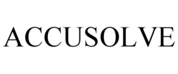 ACCUSOLVE trademark