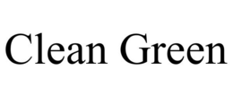 CLEAN GREEN trademark