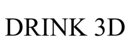 DRINK 3D trademark