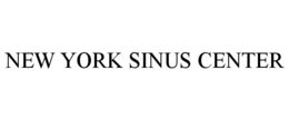 NEW YORK SINUS CENTER trademark