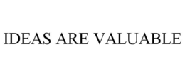 IDEAS ARE VALUABLE trademark