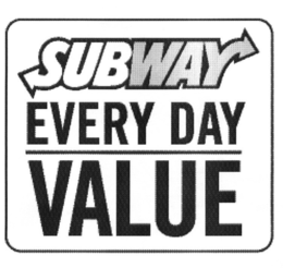 SUBWAY EVERY DAY VALUE trademark
