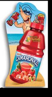 MÉZCLELO EN SU CHELADA FAVORITA VISTA DEL MAR PICANTE CAMARONAZO JUGO DE TOMATE Y CAMARÓN trademark