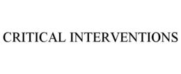 CRITICAL INTERVENTIONS trademark
