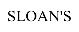 SLOAN'S trademark